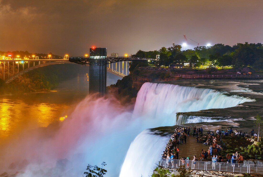 Niagara Falls at night,USA
