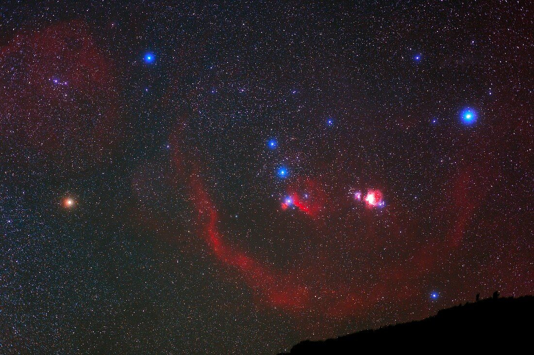 Orion nebulae above the Canary Islands