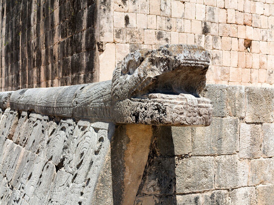 Stone snake,Chichen Itza,Mexico