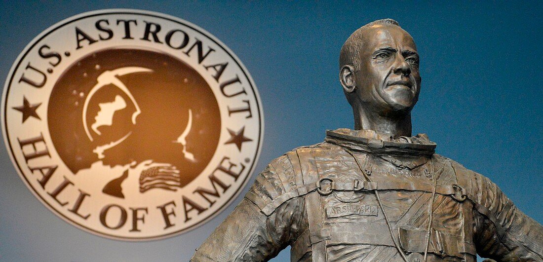 Statue of US astronaut Alan Shepard