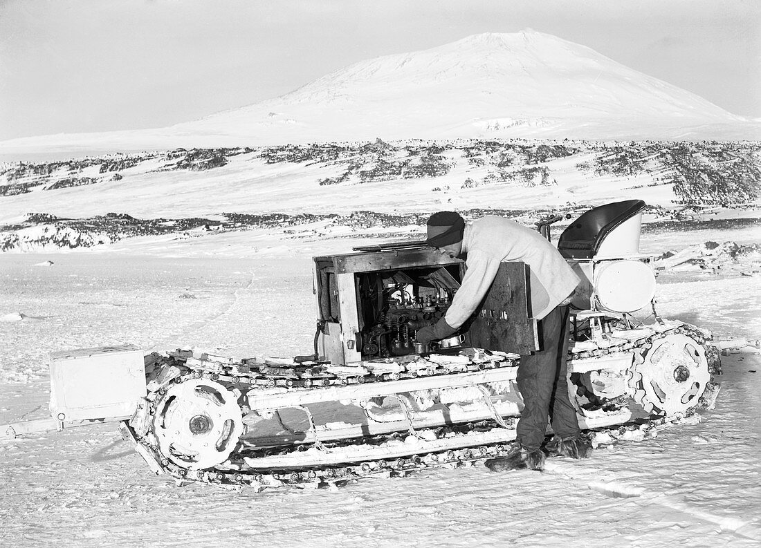 Terra Nova Antarctic motor sledge,1911
