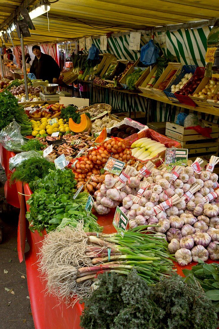 Fruit and veg market,Paris,France