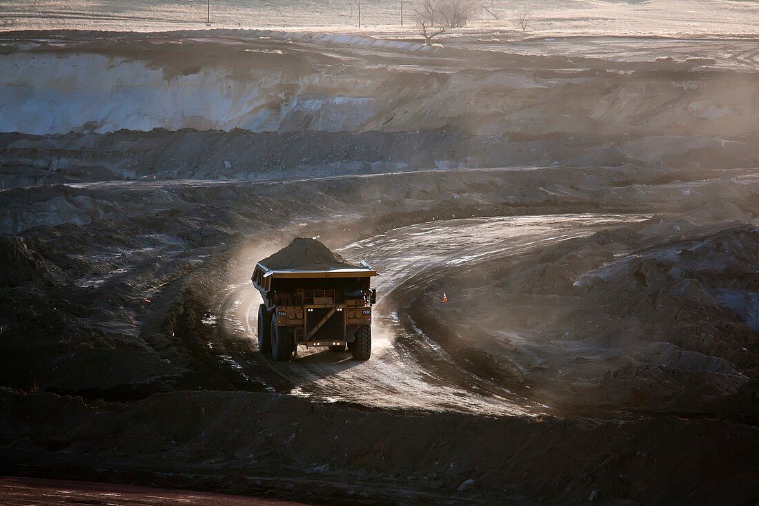 Surface coal mine,Wyoming,USA