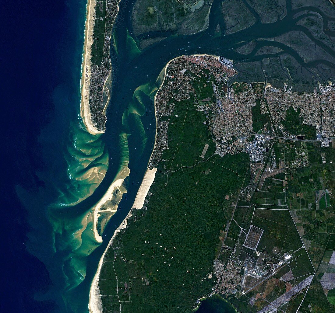Arcachon Bay,France,satellite image