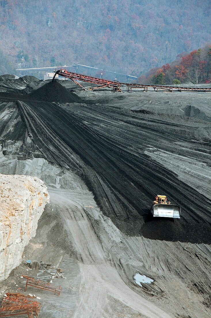 Coal sludge dam,West Virginia,USA