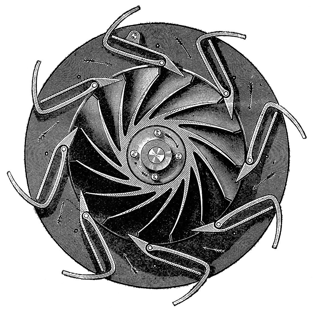 Turbine design,19th century