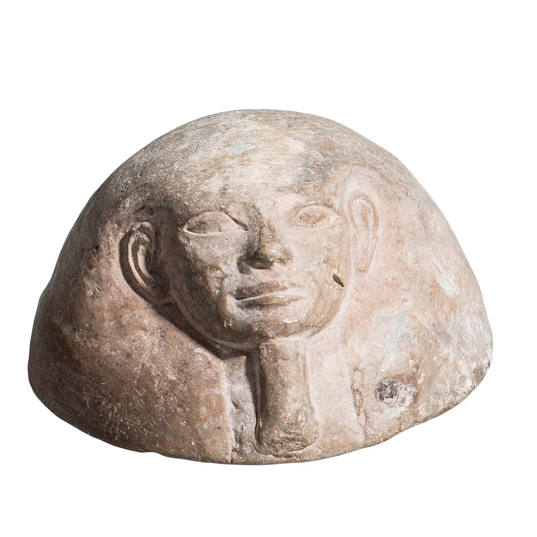 Egyptian terracotta Canopic jar lid