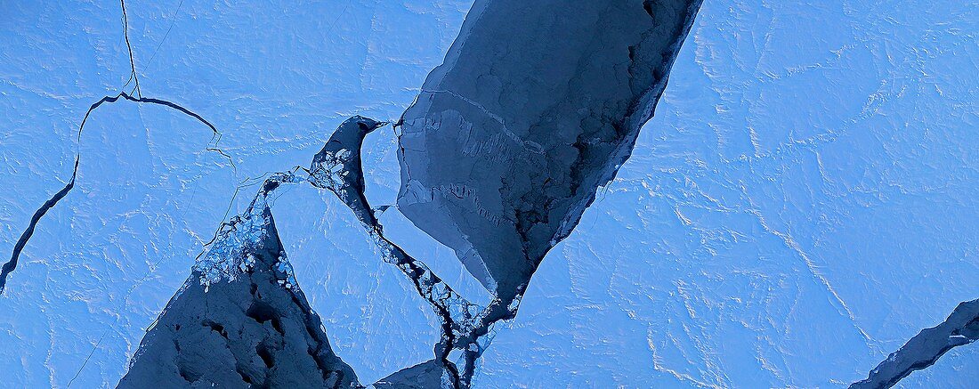 Arctic sea ice,aerial photograph