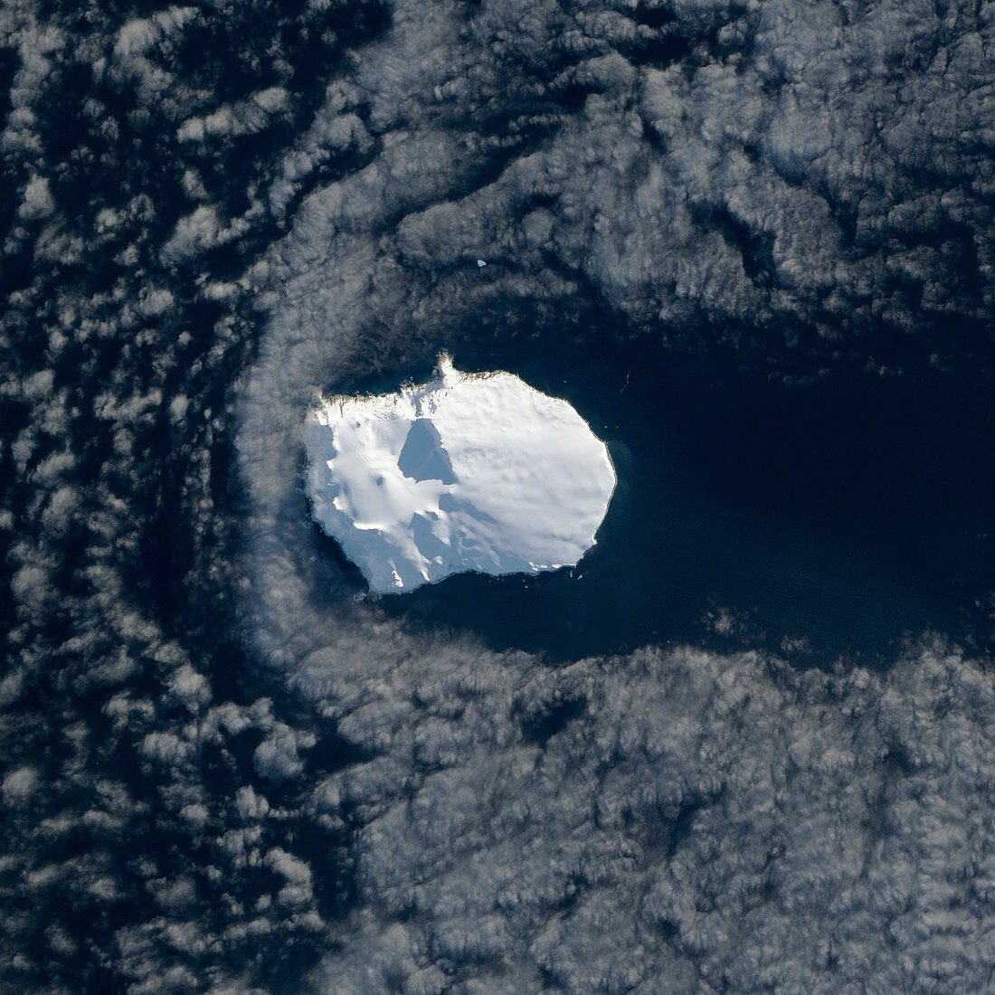 Bouvet Island,Landsat 8 image