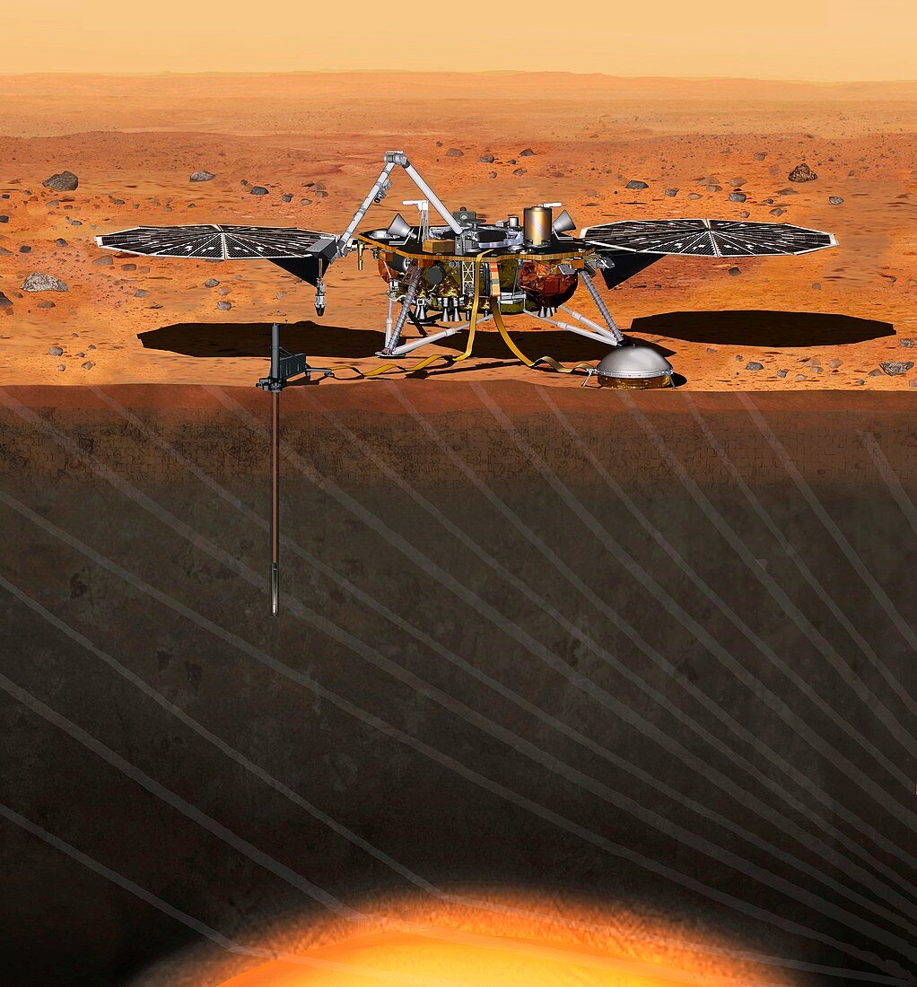 InSight Mars lander,artwork
