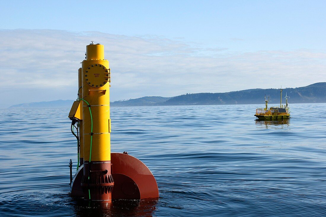 WET-NZ wave energy converter being tested