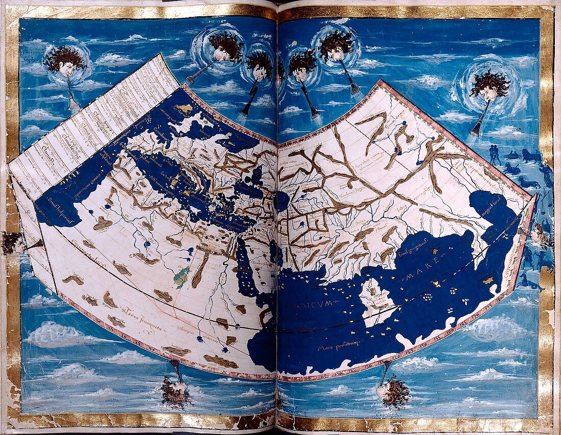 15th Century map,artwork