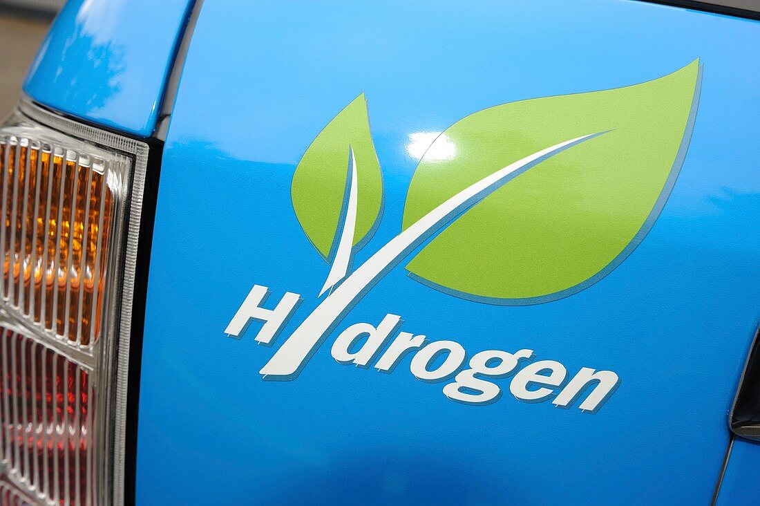 Hydrogen car logo