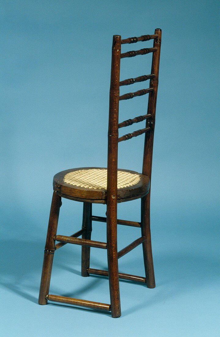 Spinal correction chair,19th century