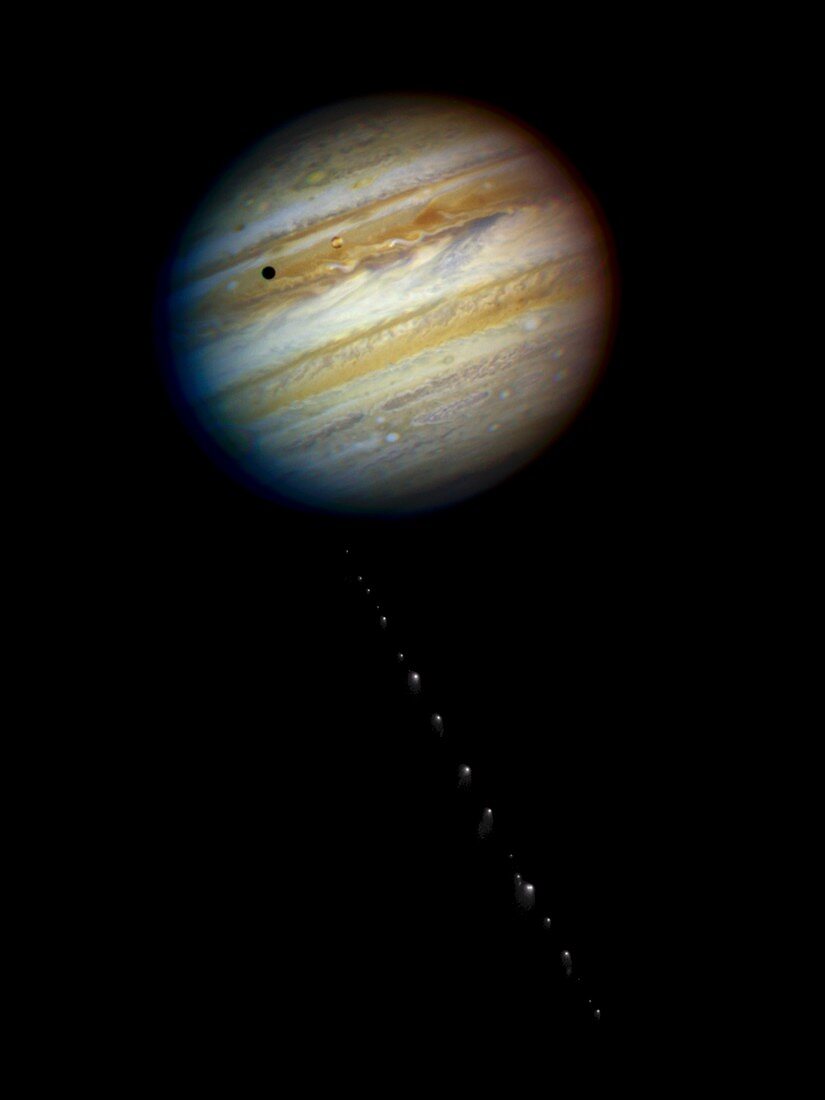Jupiter and comet Shoemaker-Levy 9,HST
