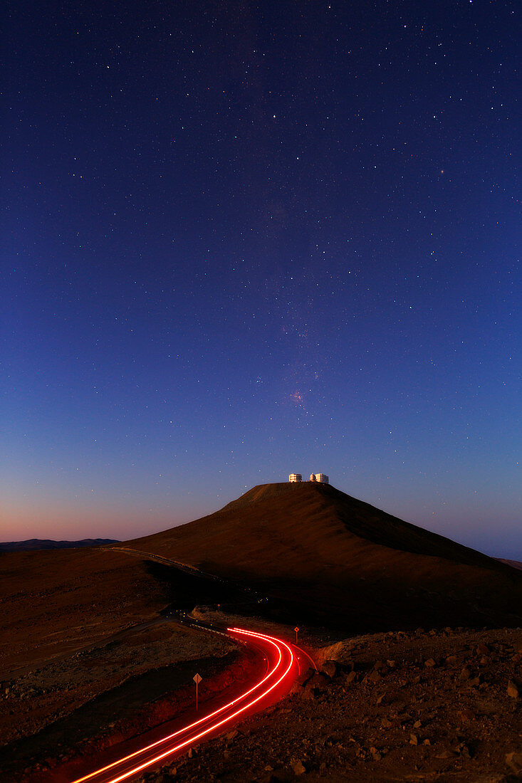 Dawn sky over Paranal observatory,Chile