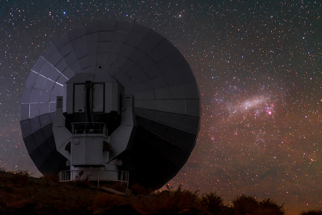 Stars over La Silla observatory,Chile