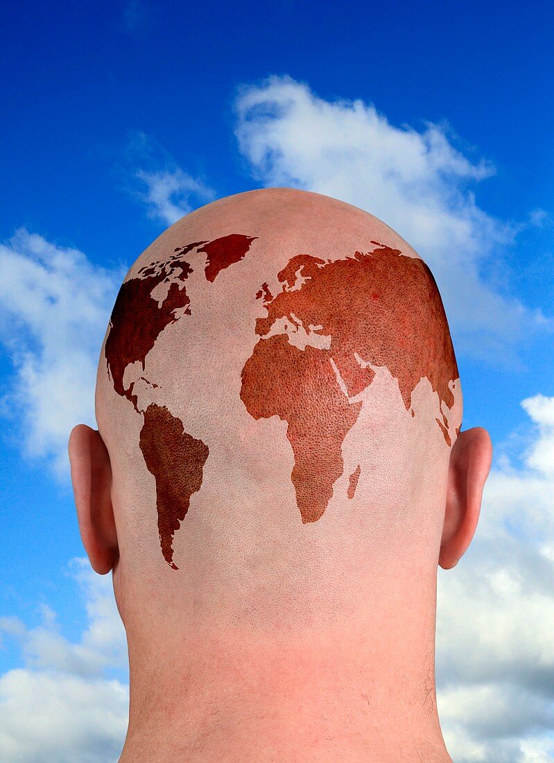 Global thinking,conceptual image