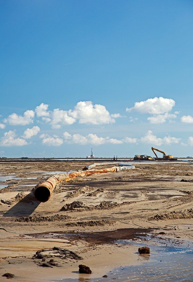 Louisiana wetlands restoration project