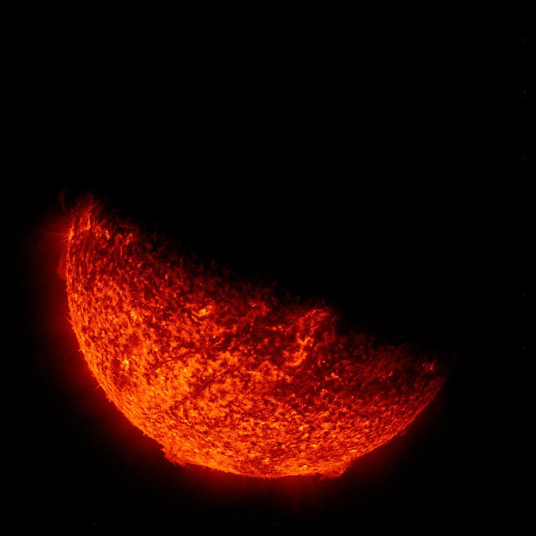 Sun eclipsed by Earth from the SDO