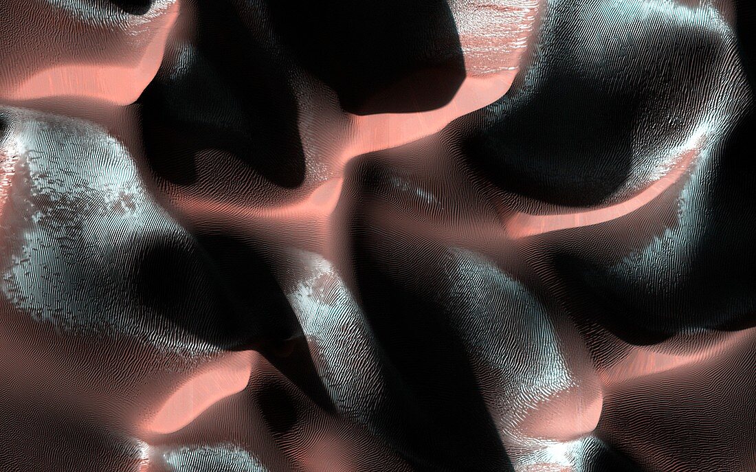 Dunes on Mars,MRO image