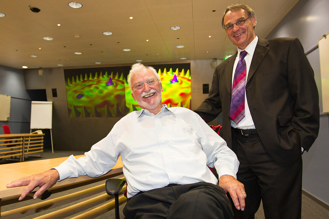 Rohrer and Binnig,IBM physicists