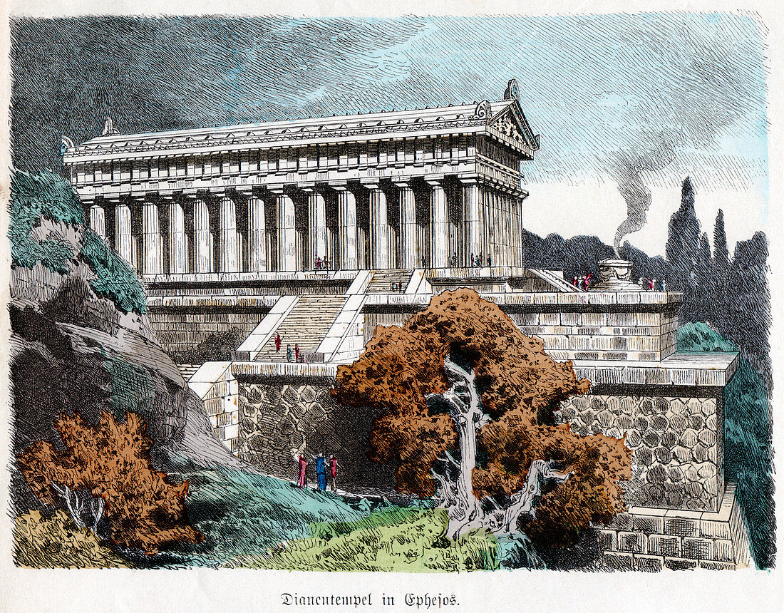 Temple of Artemis,Ephesus,illustration