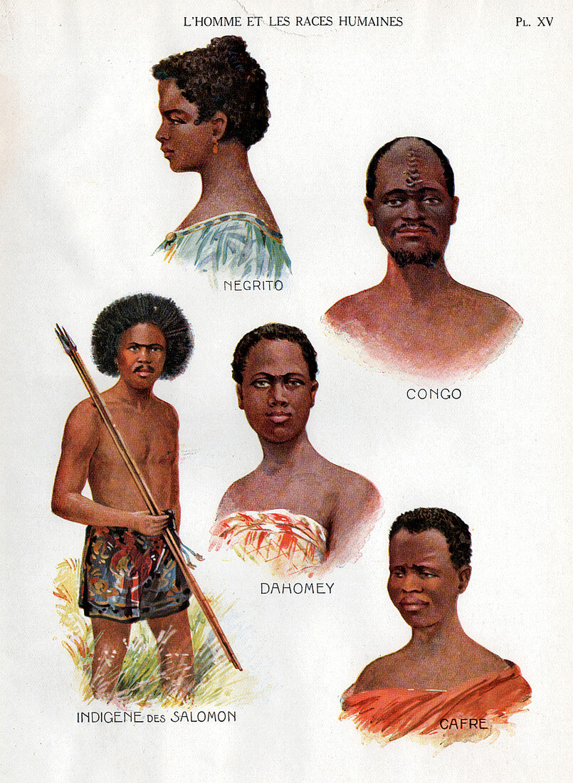 Ethnic groups,historical illustration