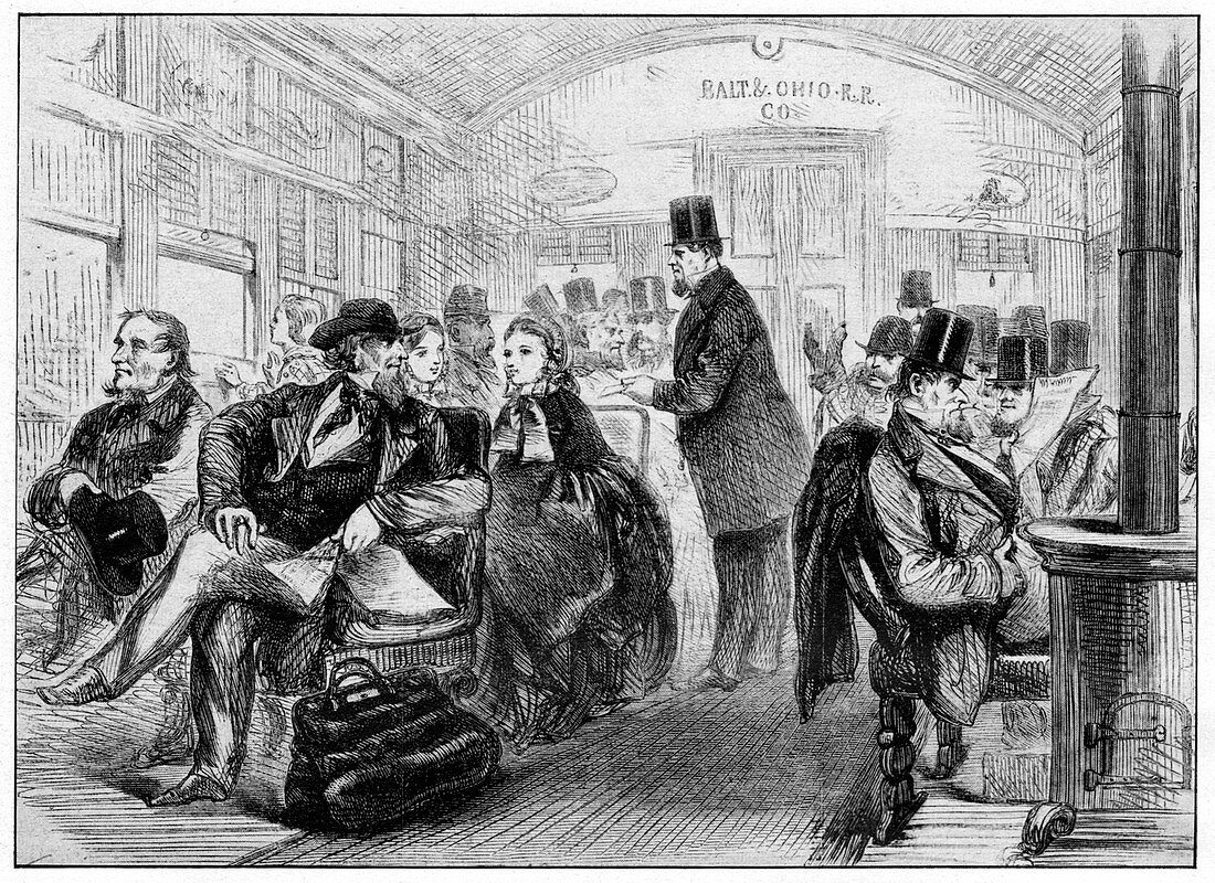 19th Century USA train travel
