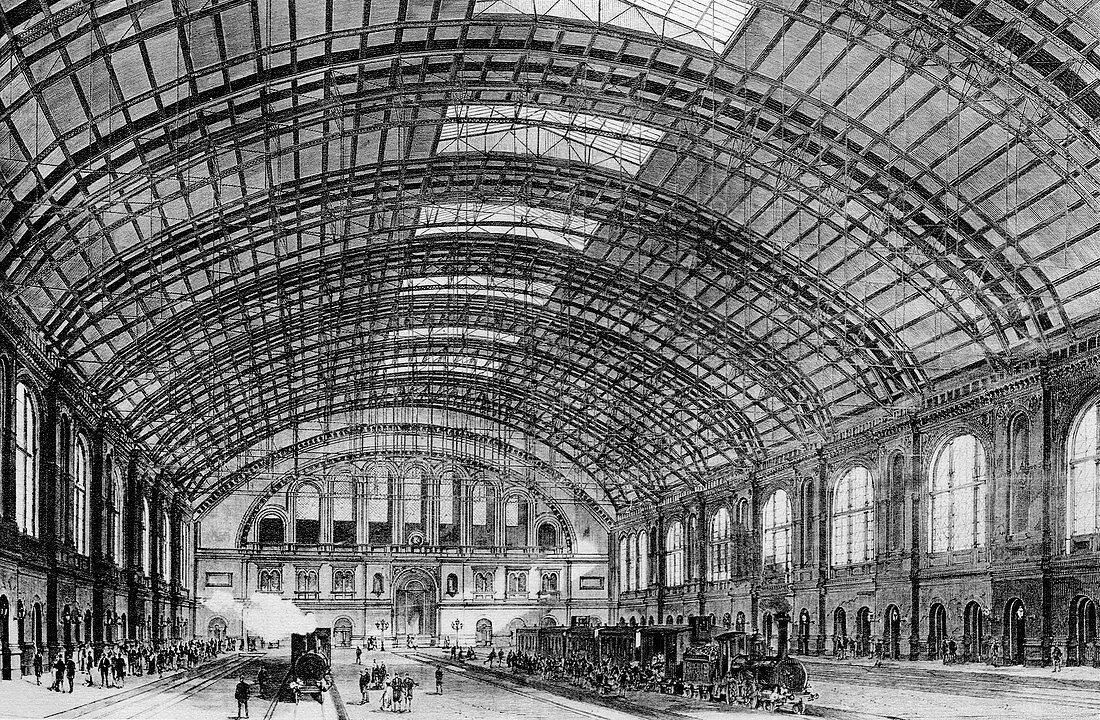 Berlin Anhalter Bahnhof,Germany,1880