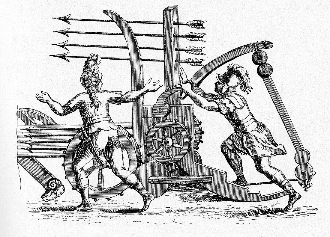 Roman ballista,historical illustration
