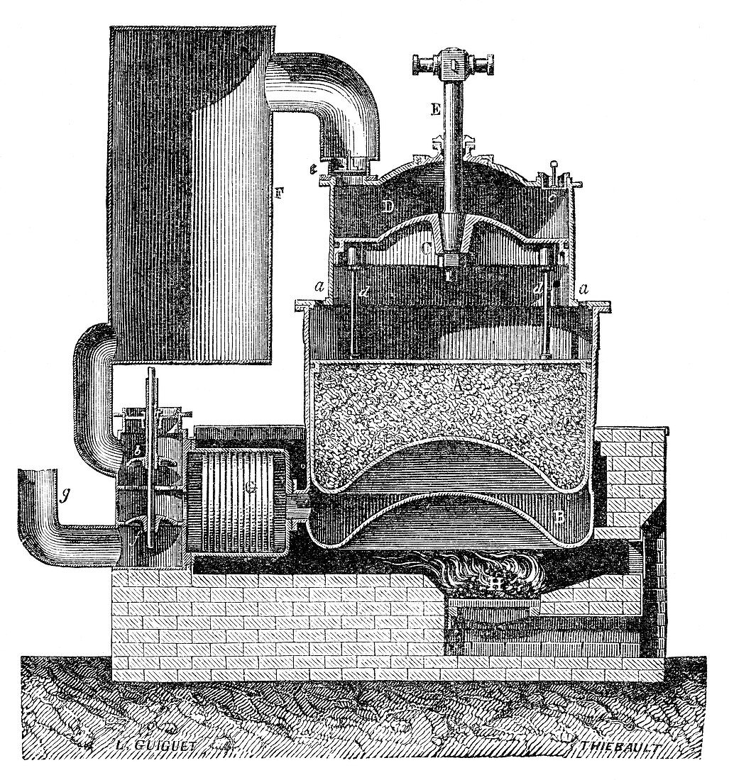 Ericsson hot air engine,19th century