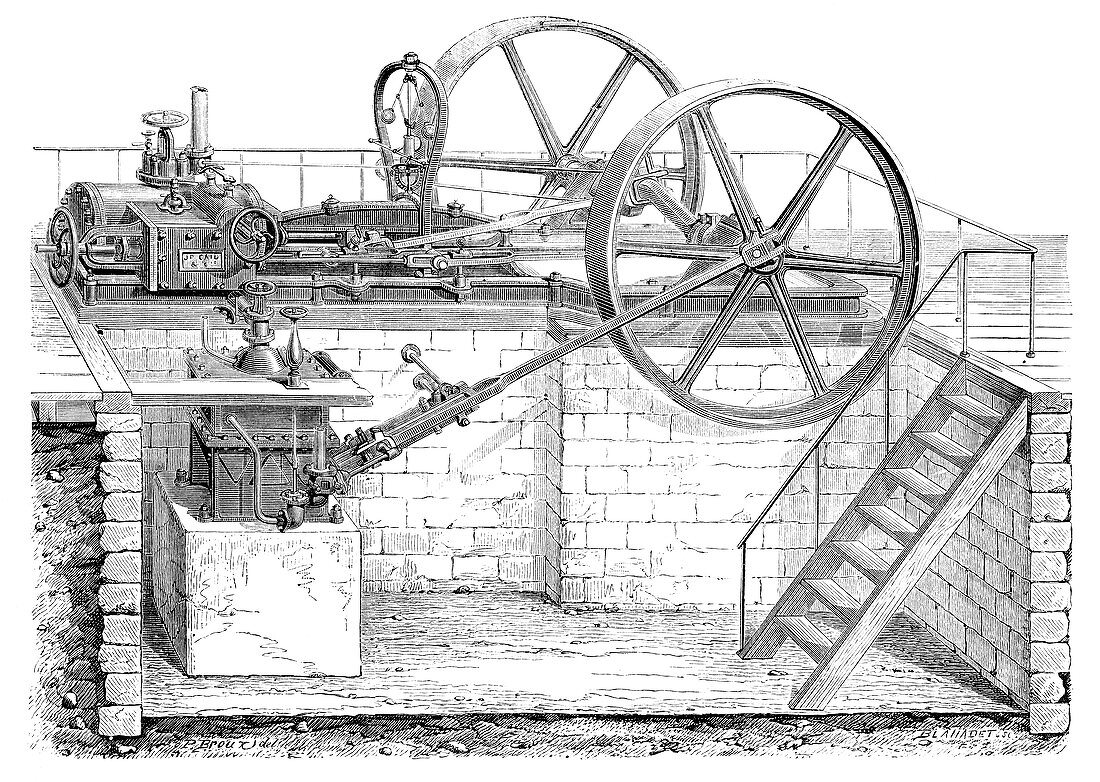 Cail steam engine,19th century