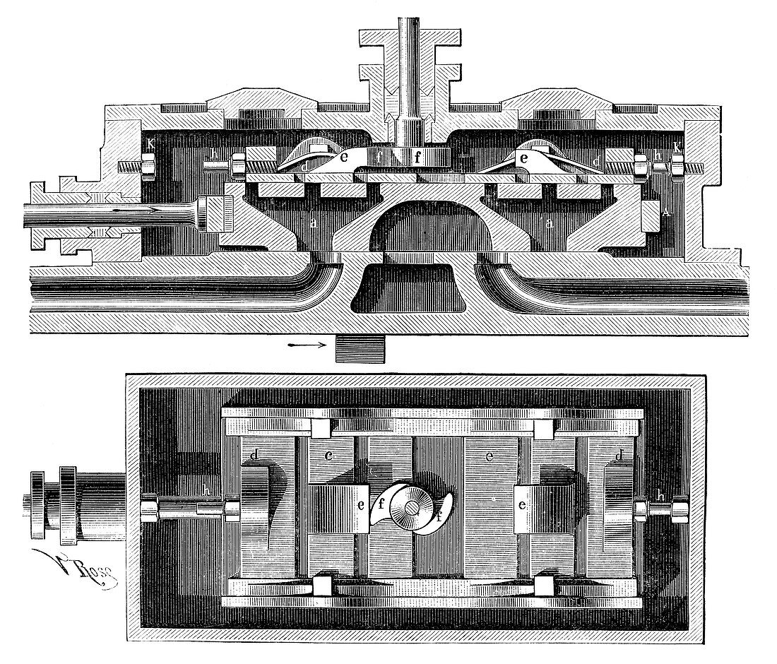 Steam engine valve,19th century