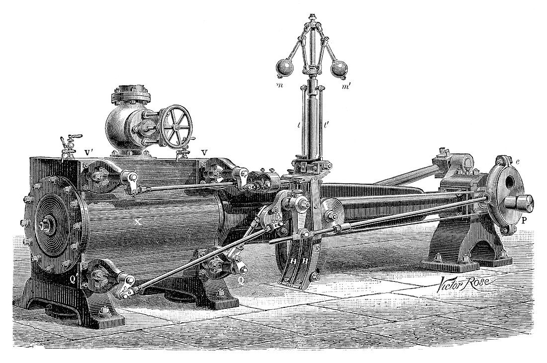 Corliss steam engine,19th century