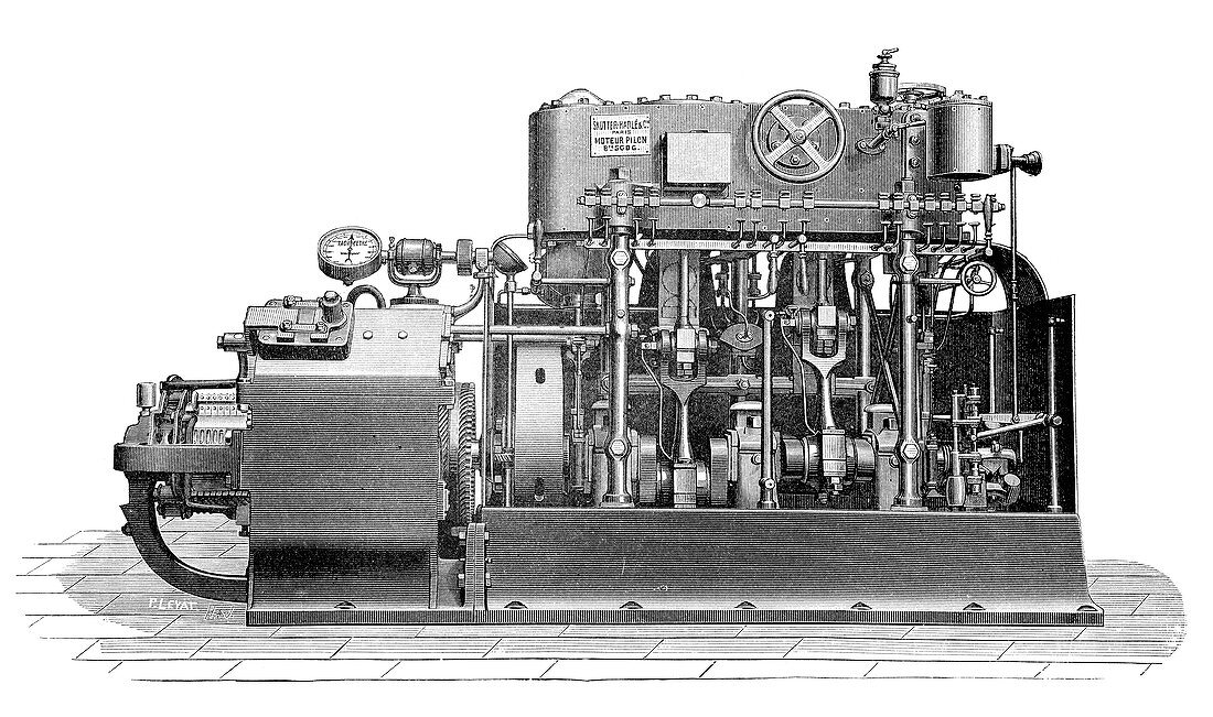 Sautter-Harle engine,19th century