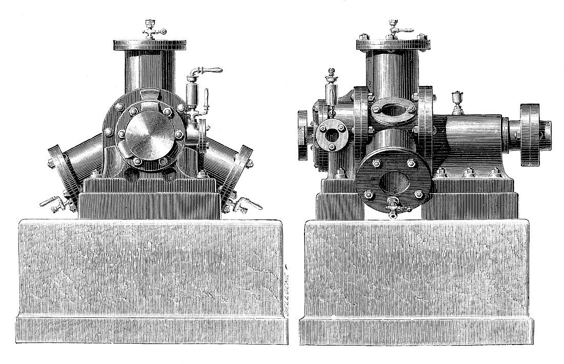 Brotherhood steam engine,19th century
