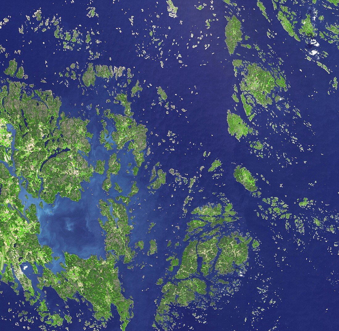 Aaland Islands,satellite image