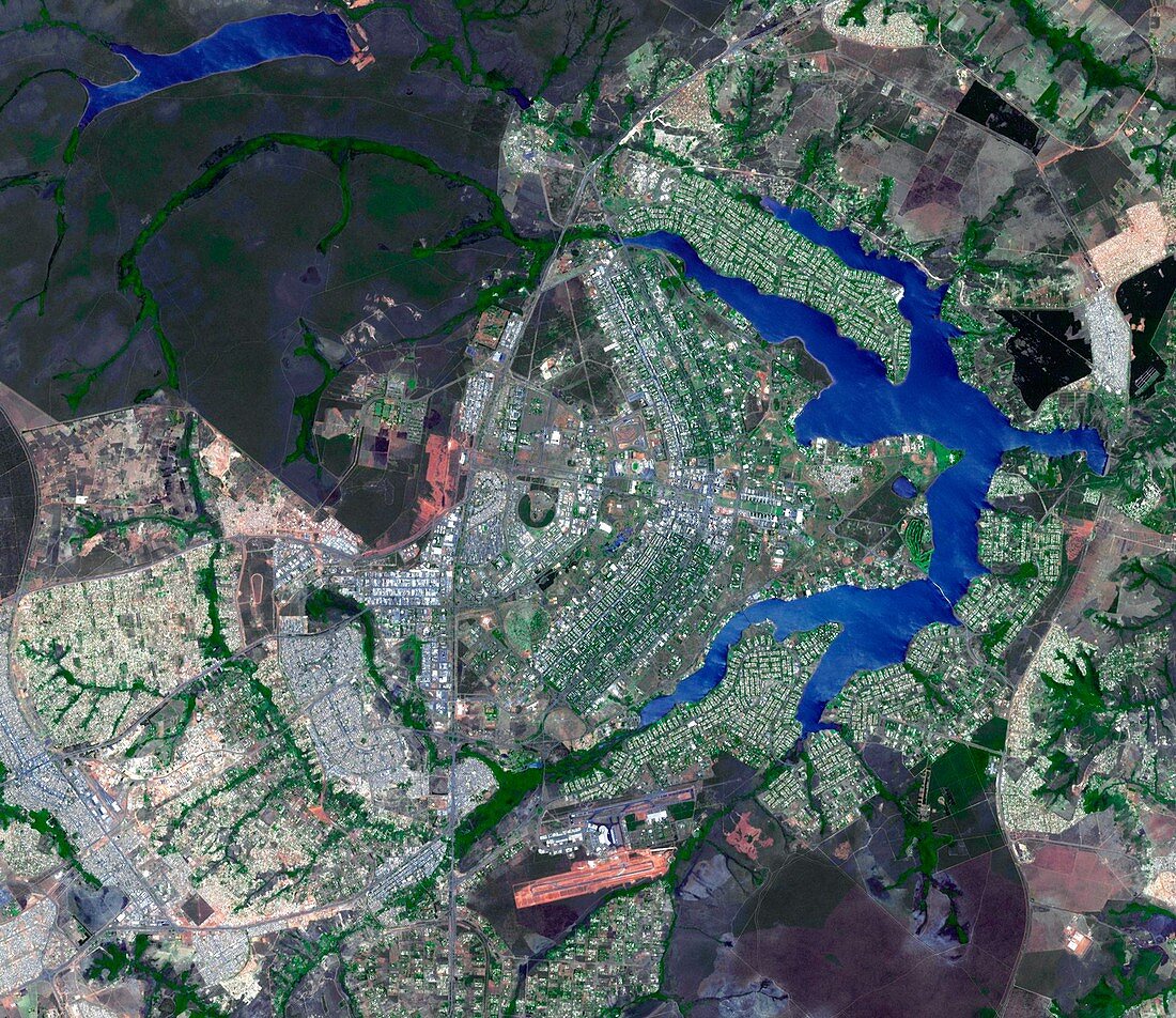 Brasilia,Brazil,satellite image