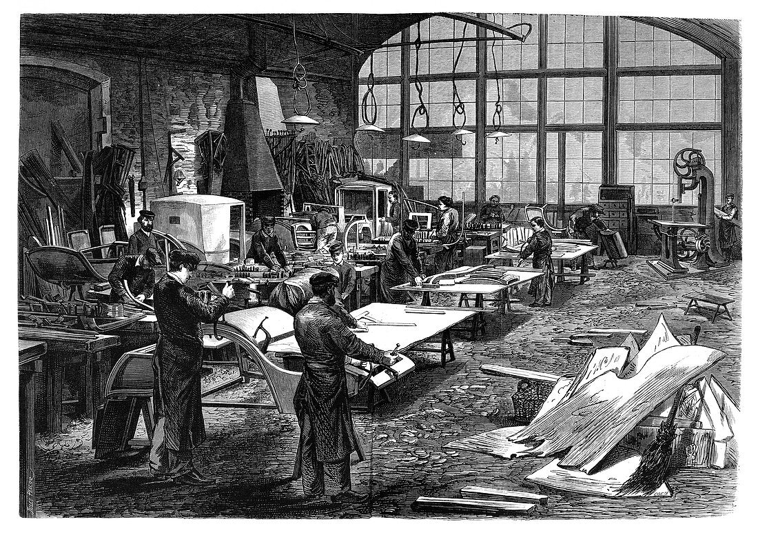 Wheel manufacturing,19th century