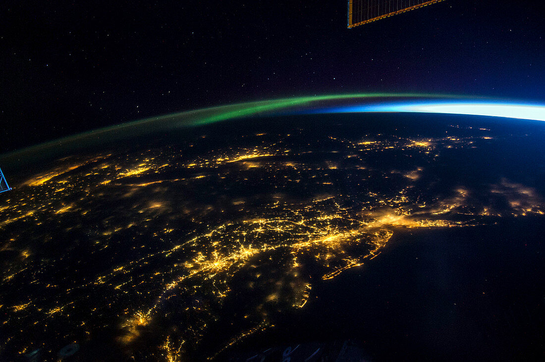 East coast USA at night from space