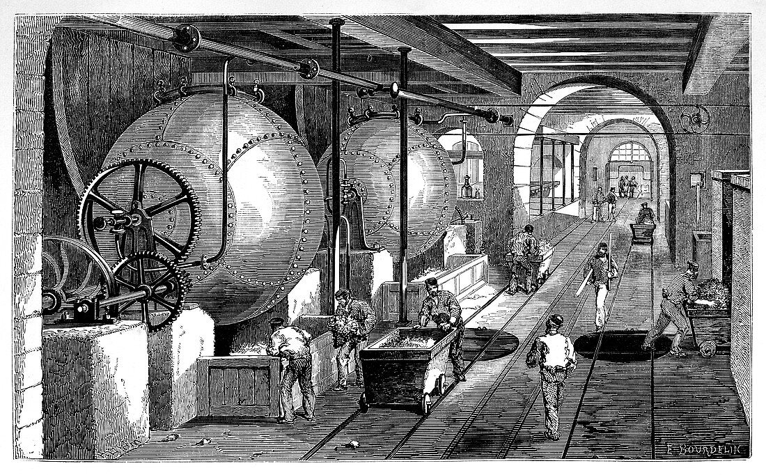 Paper mill,19th century