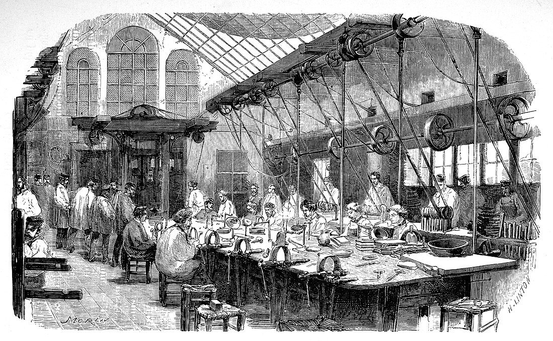 Silverware factory,19th century