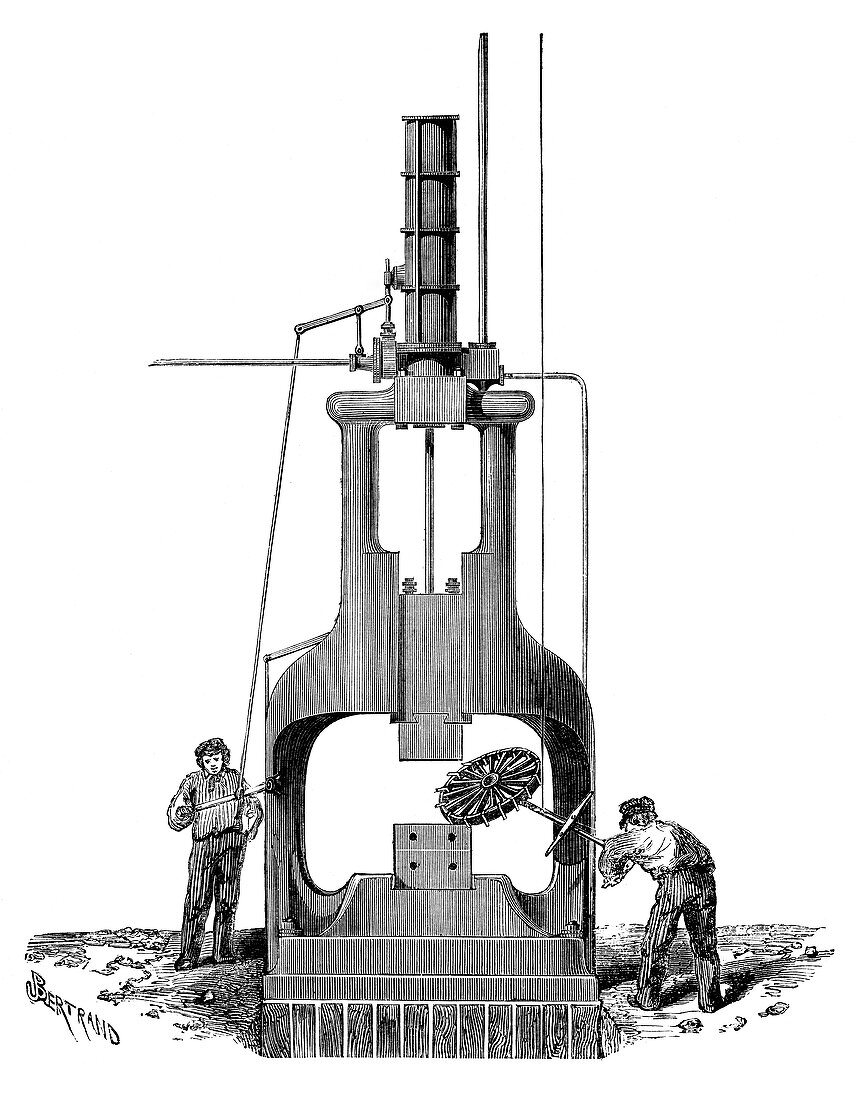 Steam hammer,19th century
