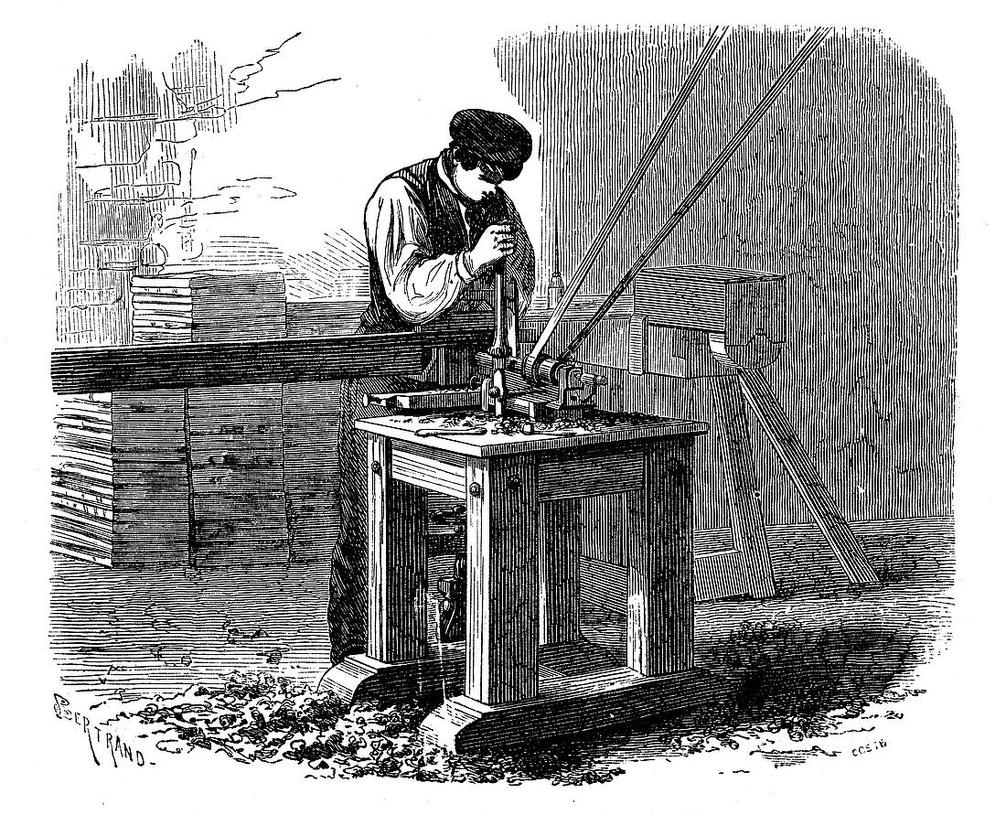 Mortising machine,19th century