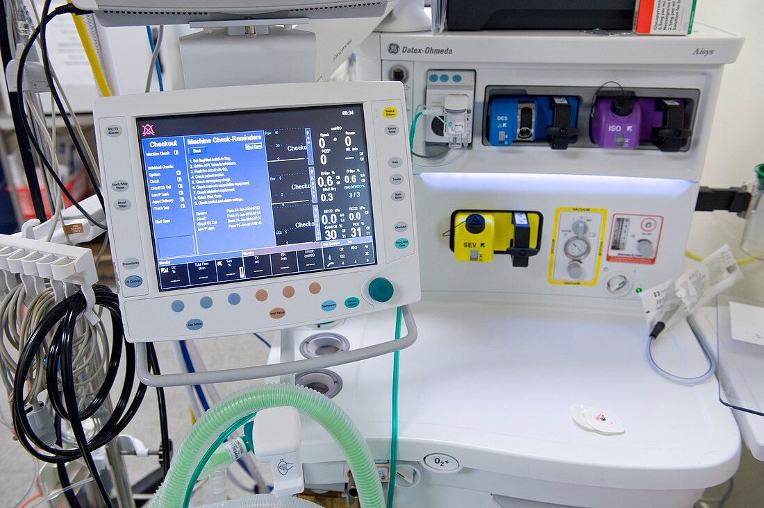 Anaesthesia monitoring machine