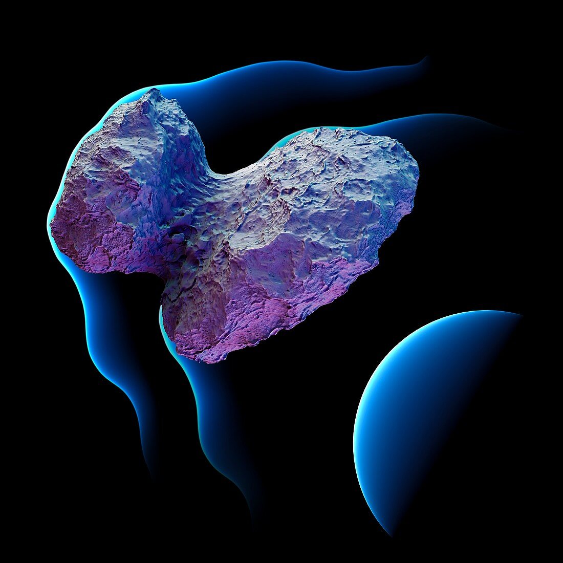 Comet Churyumov-Gerasimenko,illustration