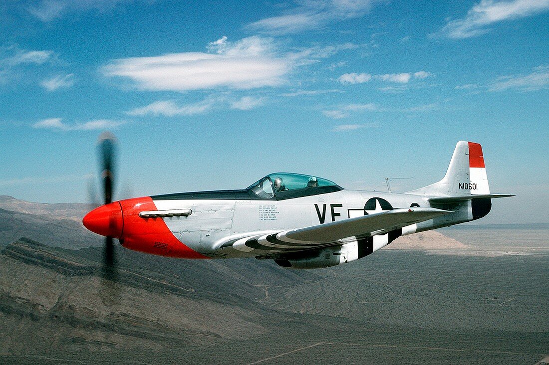 P-51 Mustang in flight