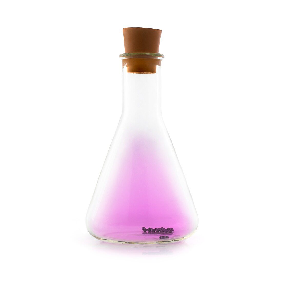 Flask containing iodine
