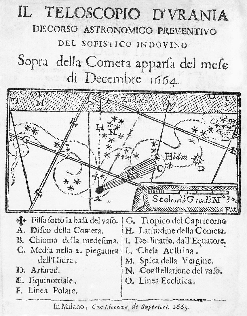 Italian book on the comet of 1664-5